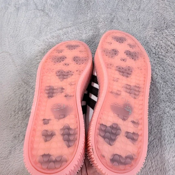 Adidas Sambarose W White Pink Heart Gum Sole Sneakers Shoes Women US 6 EF4965 - Picture 5 of 6